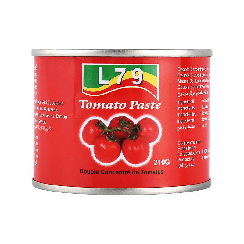 210g Easy Open/ Hard Open Canned -smaksatt konsentrert tomatpasta